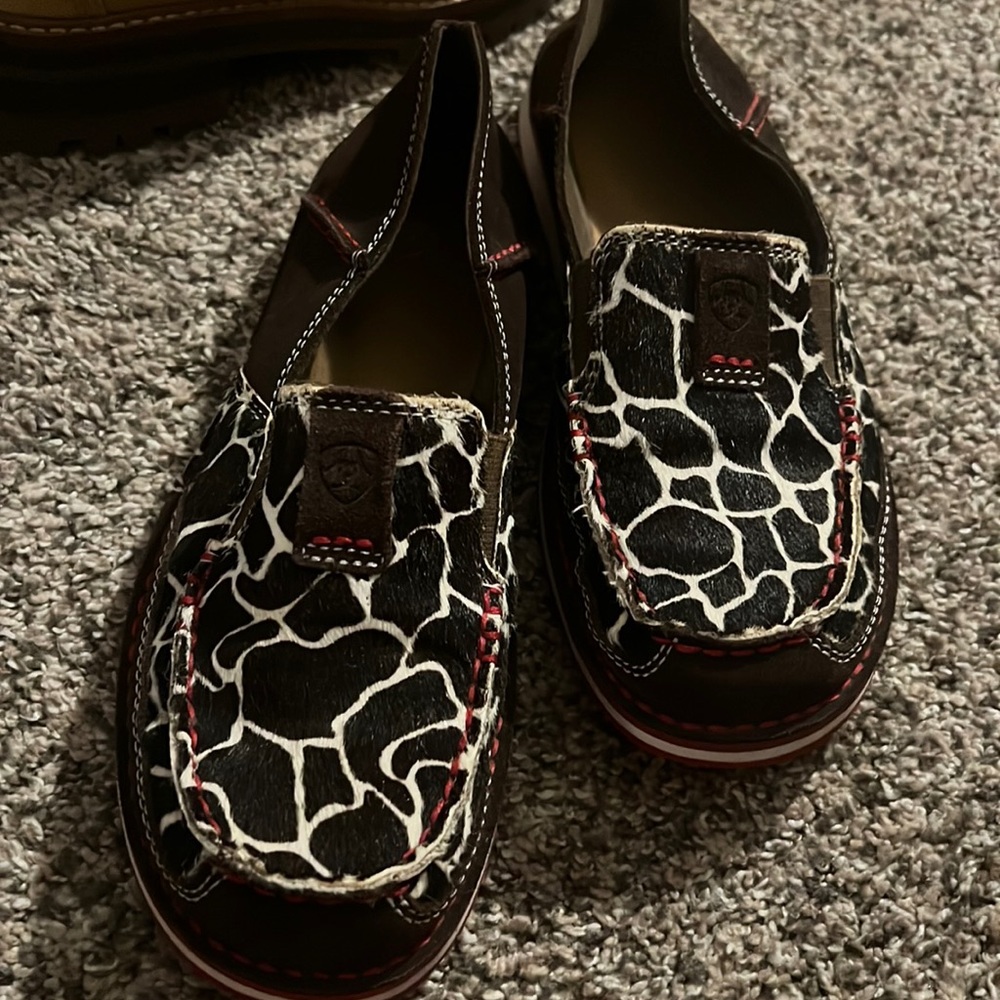 Ariat Cruisers in Cow Print